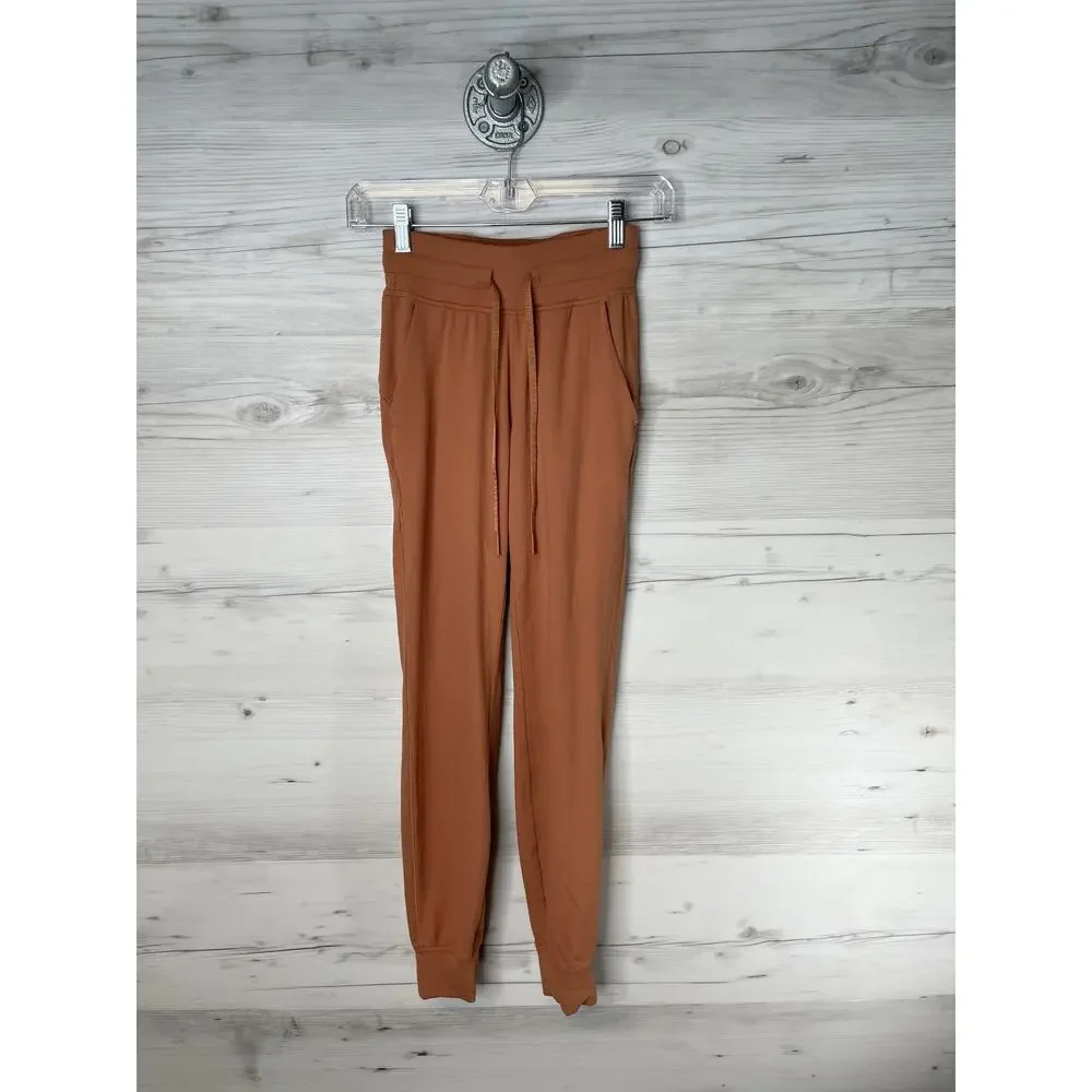 Lululemon Ready To Rulu Jogger Pants Womens 0‎ High Rise Cuffed Pockets Yoga